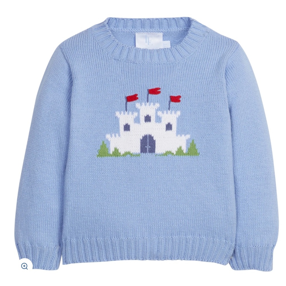 Little English Intarsia Sweater - Fort - Size 6